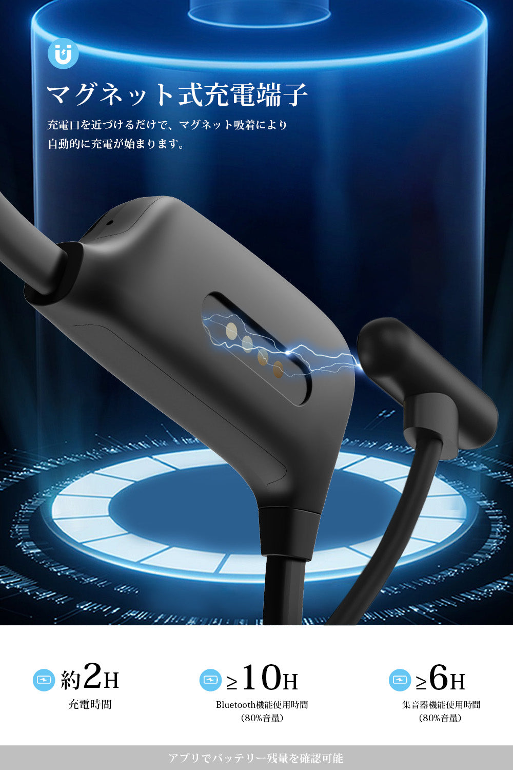 FIIL 集音器 骨伝導 高齢者 しゅうおんき BT5.3 耳に入る必要はない ノイズ低減 マグネット式充電 5段階音量調節 4種類モード 電話/音楽対応 紛失対策 両耳用 IPX5防水 軽量 敬老の日 母の日 父の日 日本語説明書付き